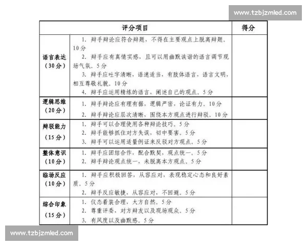 围绕辩论比赛规则构建公平高效评判与赛制运行新框架理念探索与实践